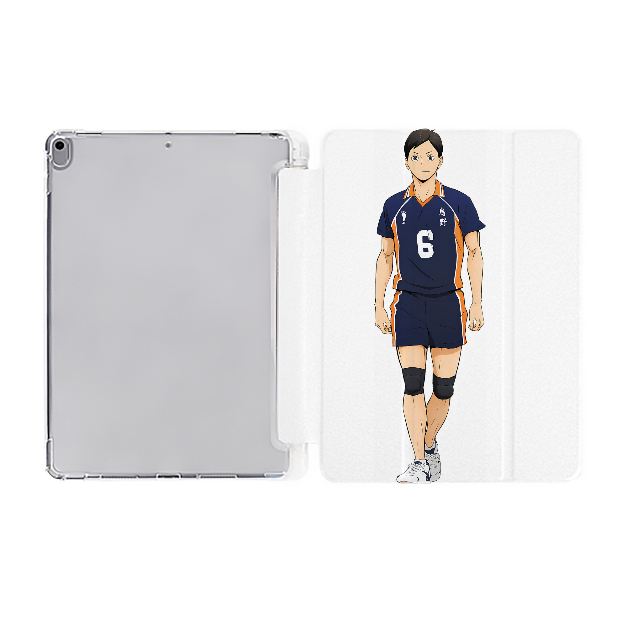 （画像用） ハイキュー!! Haikyu!! IPad ケース ペン収納付き 三つ折りスタンド PUレザー×シリコン 対応機種9.5/10.5/10.9インチ